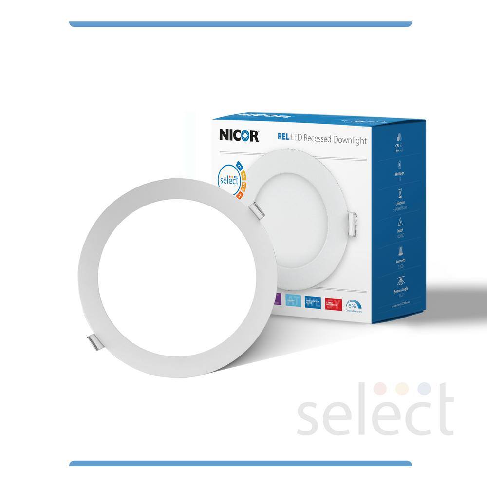 8.9'' White Aluminum LED Canless Recessed Lighting Kit