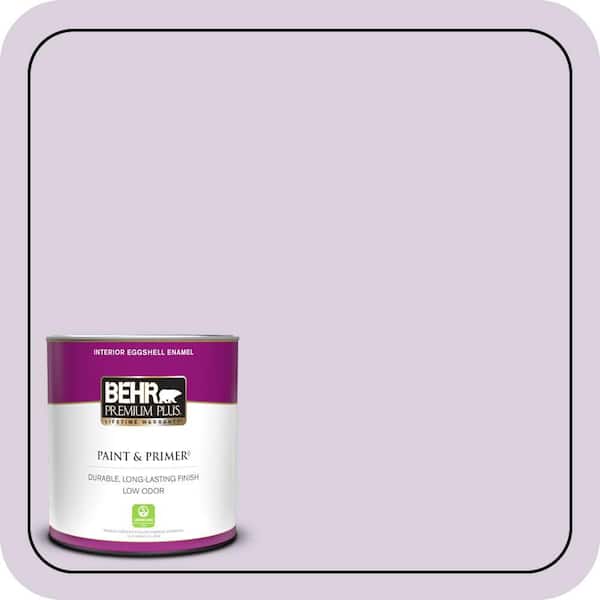 BEHR PREMIUM PLUS 1 qt. #S100-1 Spring Bouquet Eggshell Enamel Low Odor Interior Paint & Primer