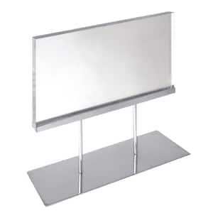 Elite Series 17 in. W x 11 in. H Acrylic Block on Chrome Stand