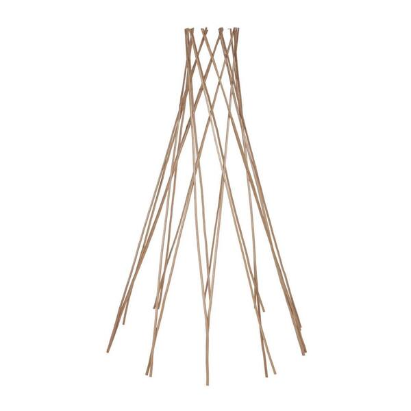 Master Garden Products 48 in. H Classic Willow Round Tepee Trellis