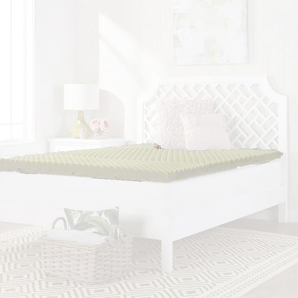 i pillow 2.50 in. Copper Gel Twin Memory Foam Mattress Topper Pad (2 Pack)