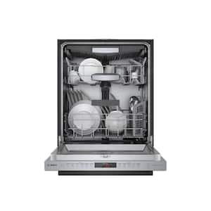 800 Series 24 in Top Control Built-In Stainless Steel Dishwasher w/CrystalDry, Stainless Steel Tall Tub, 42dBA, 6-Cycles