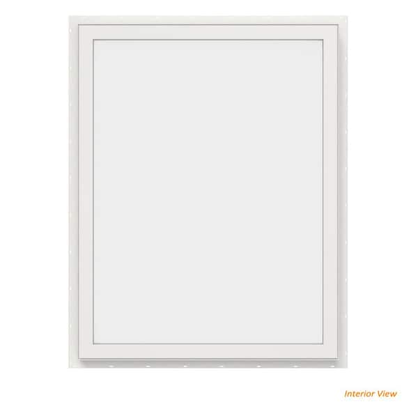 29.5 in. x 35.5 in. V-4500 Series White Vinyl Picture Window w/ Low-E 366 Glass