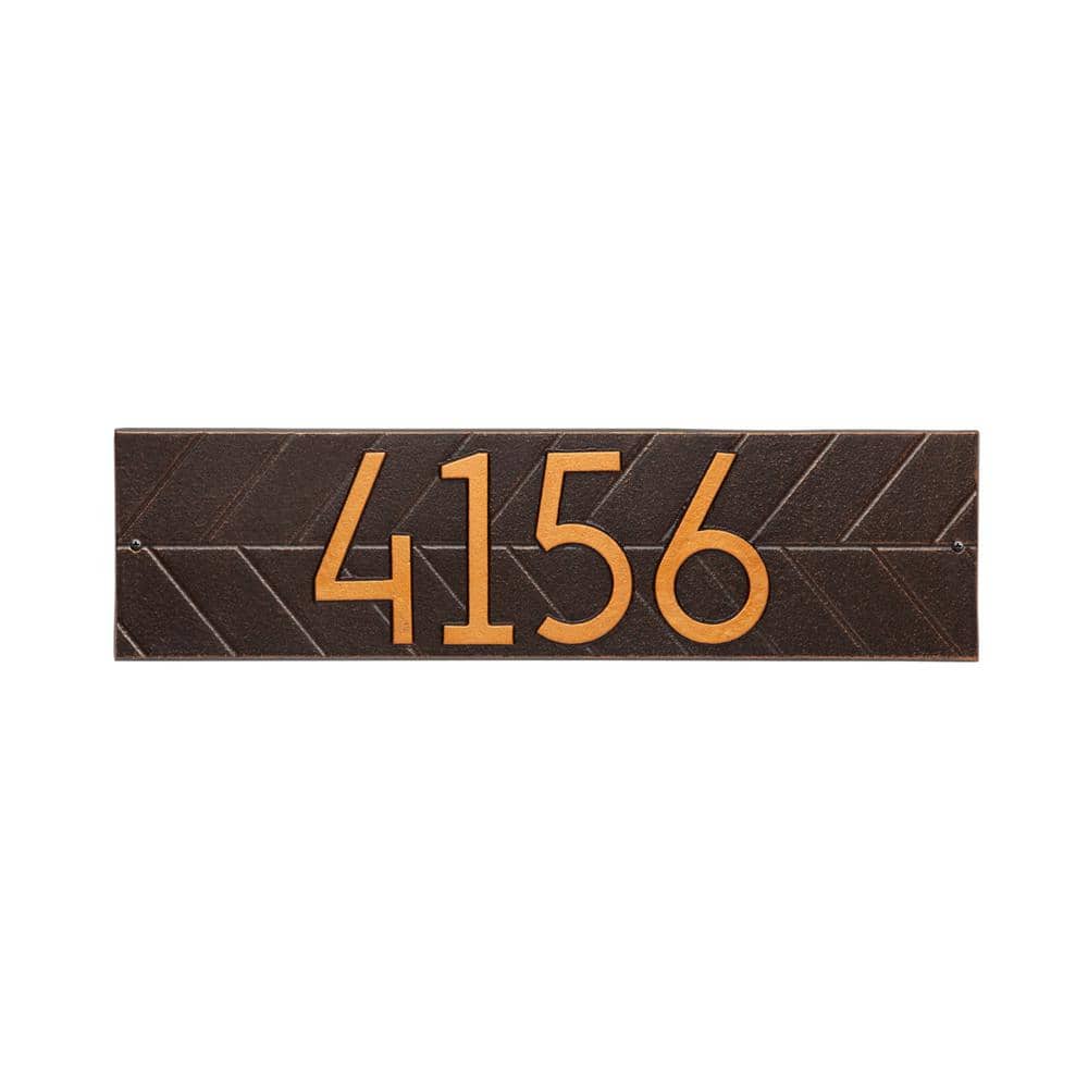 Modern Herringbone Horizontal Plaque, Standard Wall 1-Line price history on PriceWatchPro