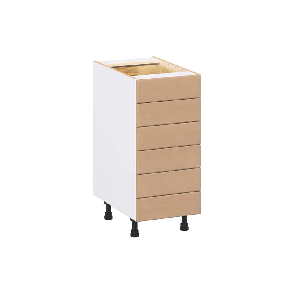 Lakewood 15 in. W x 24.5 in. D x 34.5 in. H Assembled Shaker Drawer Base Kitchen Cabinet in Sugar Cookie with 6-Drawers price history on PriceWatchPro