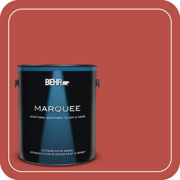 BEHR MARQUEE 1 gal. Home Decorators Collection #HDC-MD-16 Cherry Red Satin Enamel Exterior Paint & Primer