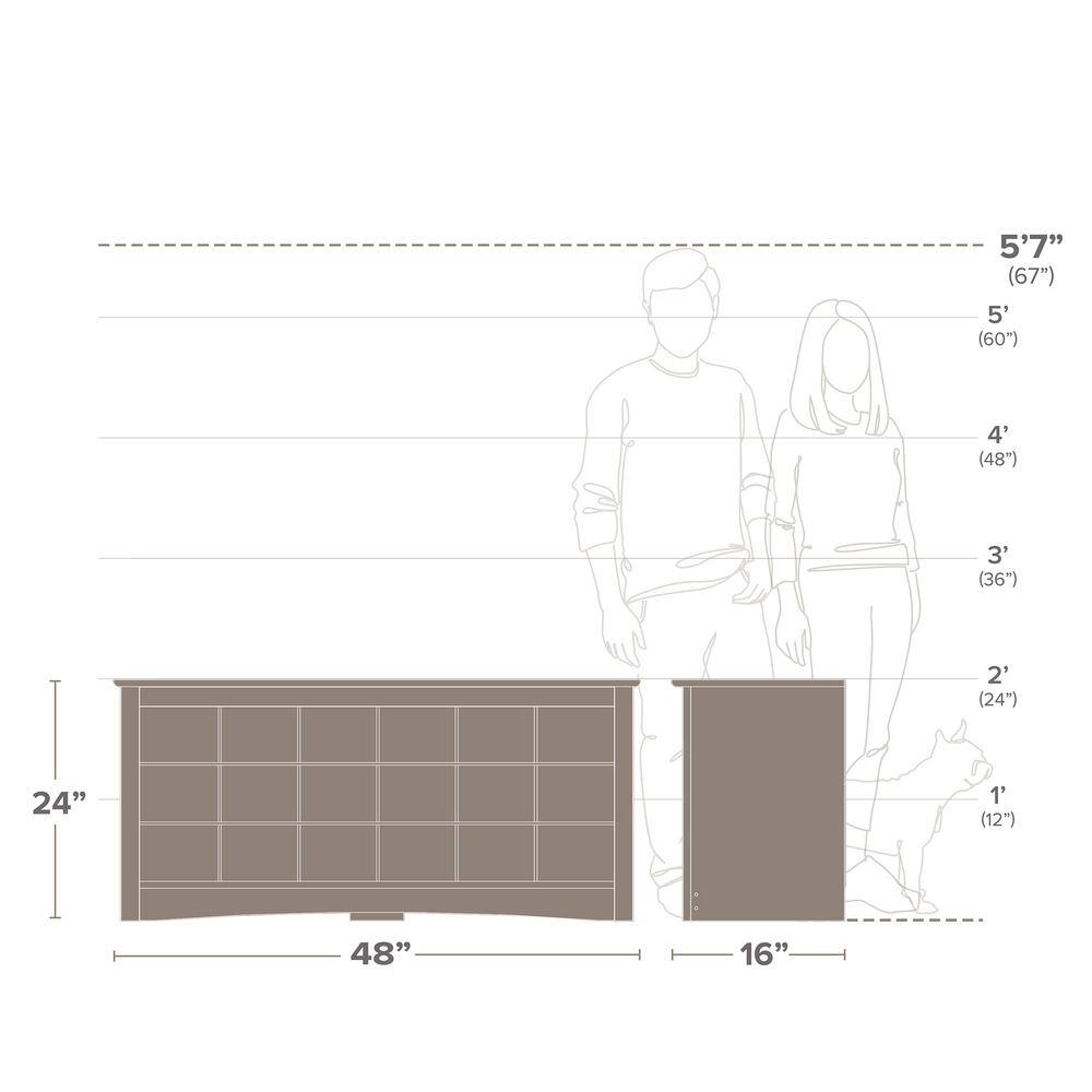 Espresso 18-Cubby Shoe Storage Bench with Seating