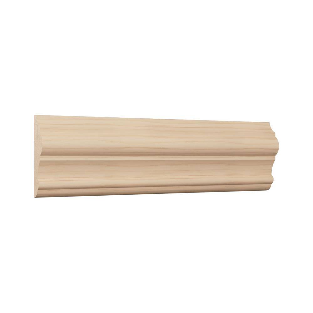 Alder Solid Wood Chair Rail Moulding 96" Length