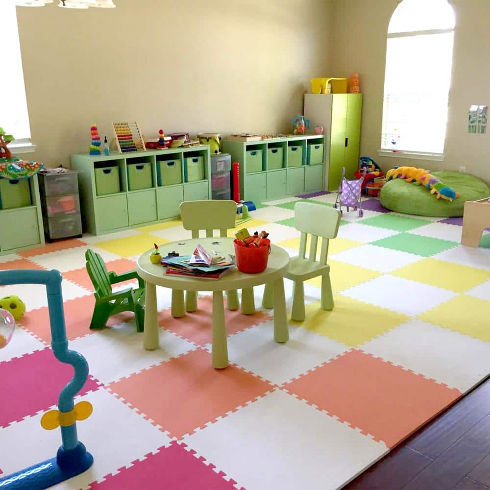 Premium Pink 24" x 24" EVA Foam Interlocking Mats
