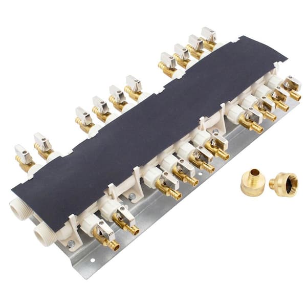 20-Port PEX-B Manifold with 1/2 in. Brass Ball Valves