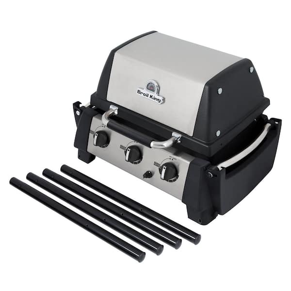 Broil King Porta-Chef 320 Portable Propane Grill in Stainless Steel and  Black 952654 - The Home Depot