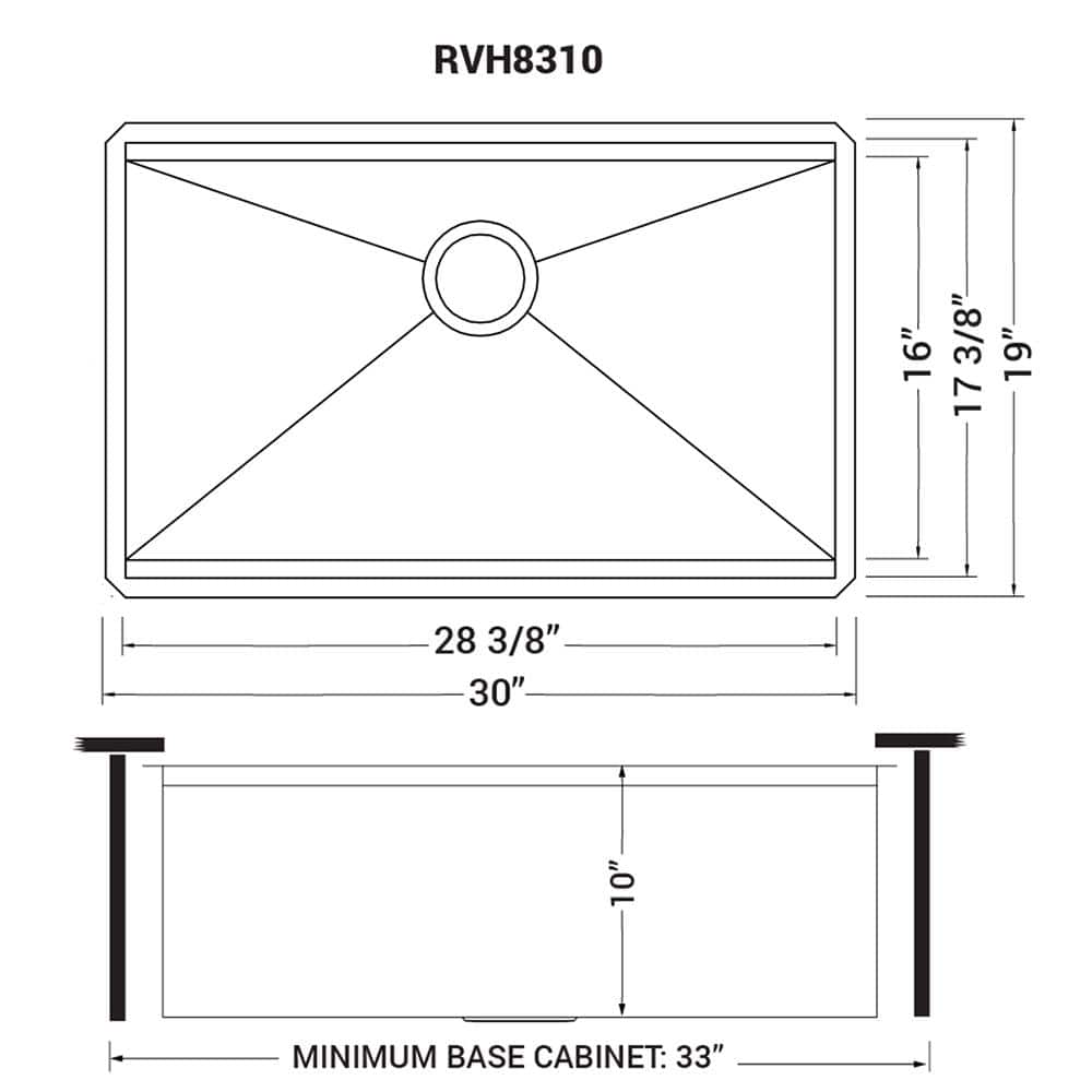 Ruvati 30-Inch Stainless Steel Workstation Kitchen Sink with Accessories