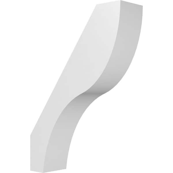 Ekena Millwork Geneva 3 in. W x 14 in. H x 10 in. D Polyurethane Knee Brace