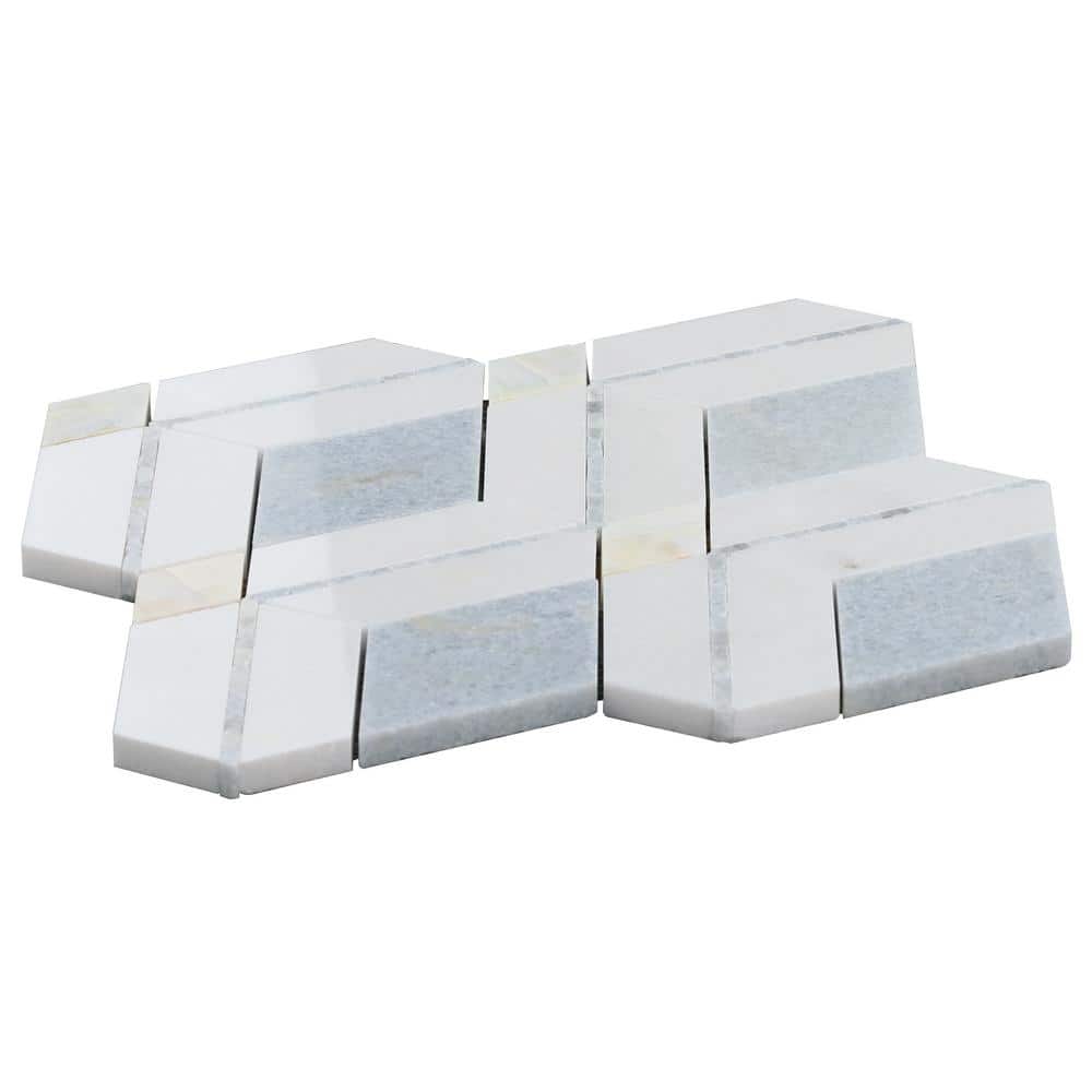 Spencer Blue Celeste Marble Mosaic Tile