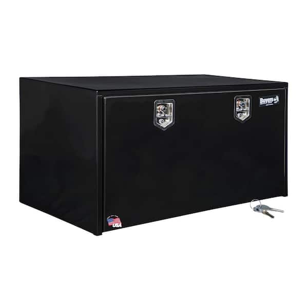 Buyers Products Company 24 in. x 24 in. x 48 in. Gloss Black Steel Underbody Truck Tool Box