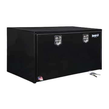 24 in. x 24 in. x 48 in. Gloss Black Steel Underbody Truck Tool Box