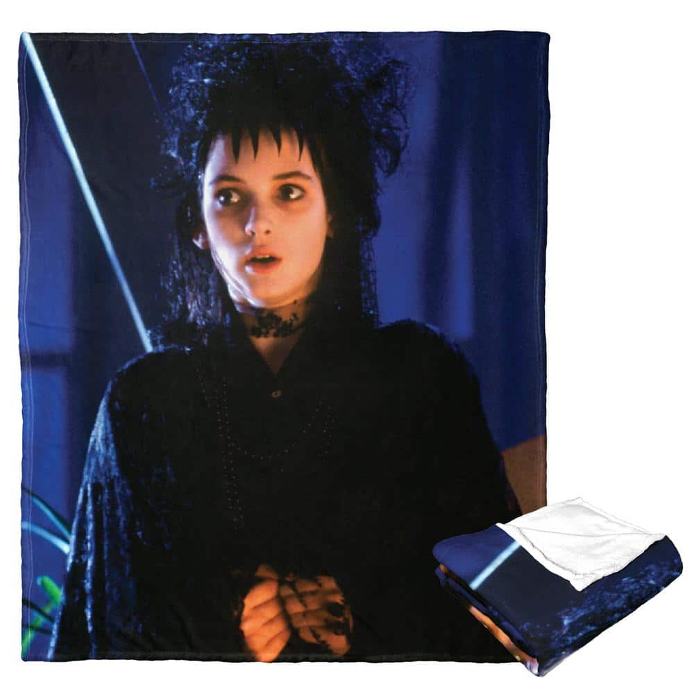 THE NORTHWEST GROUP Beetlejuice Silk Touch Multi-Colored Throw Blanket Strange Lydia