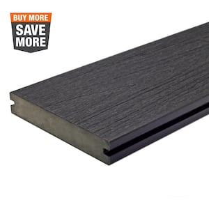 UltraShield Naturale Magellan 1 in. x 6 in. x 8 ft. Hawaiian Charcoal Solid with Groove Composite Decking Board