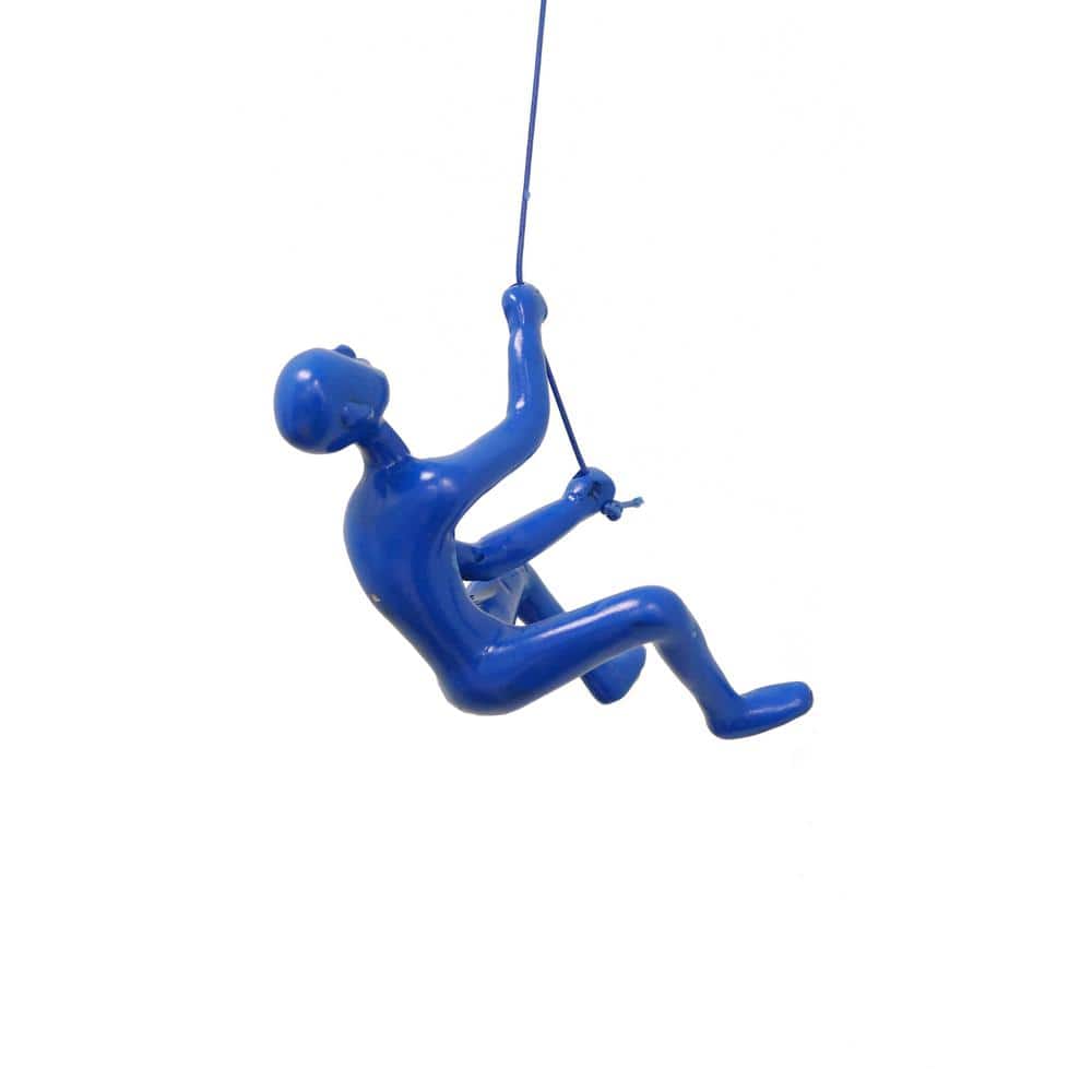 CLIMBING MAN WALL ART Climbing Man Blue Wall Art 676685026859 The