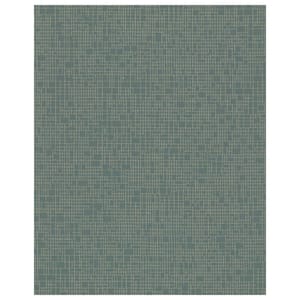 A-Street Prints Lela Green Faux Linen Wallpaper 2971-86185 - The