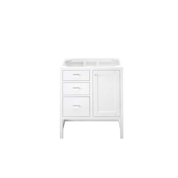 Addison 29.9 in W x 23.4 in D x 34.5 in H Bath Vanity Cabinet without Top in Glossy White