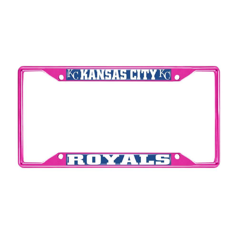Universal Fit MLB - Kansas City Royals License Plate Frame - Pink price history on PriceWatchPro