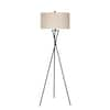 Fangio Lighting In Tripod Rust Black Metal Floor Lamp W The Home Depot