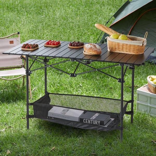SKYSHALO Folding Camping Table, Outdoor Portable Side Tables