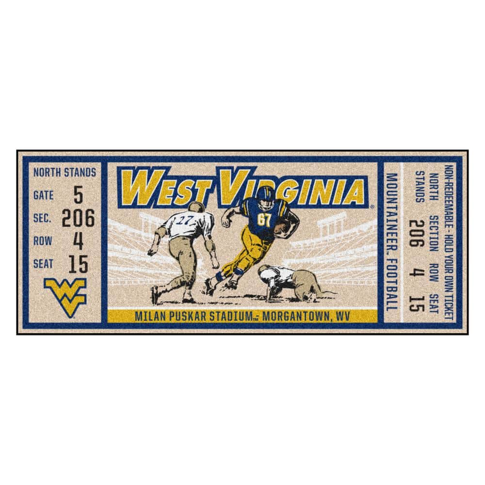 West Virginia Mountaineers 3' x 5' Area Rug - Sports Unlimited