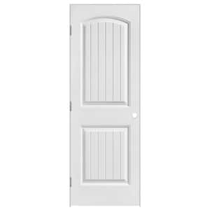 28 in. x 80 in. 2 Panel Cheyenne Solid Core Smooth Primed Composite Single Prehung Interior Door
