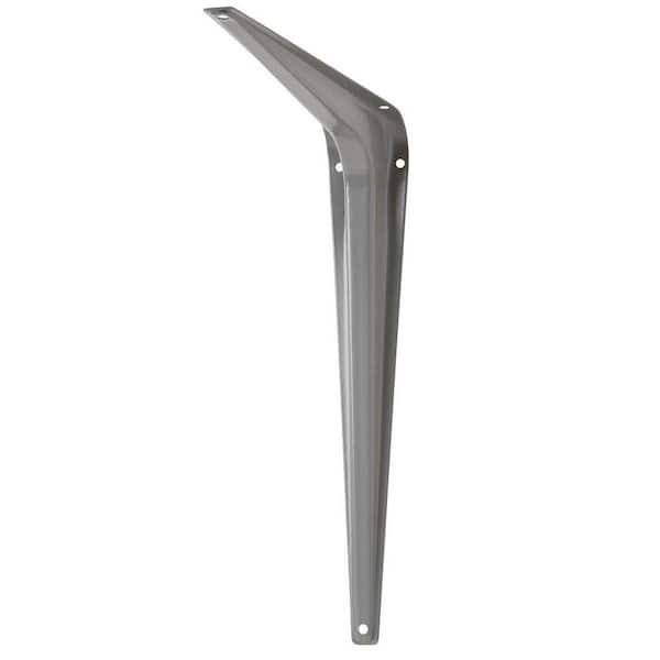 Everbilt 12 in. x 14 in. Gray Shelf Bracket