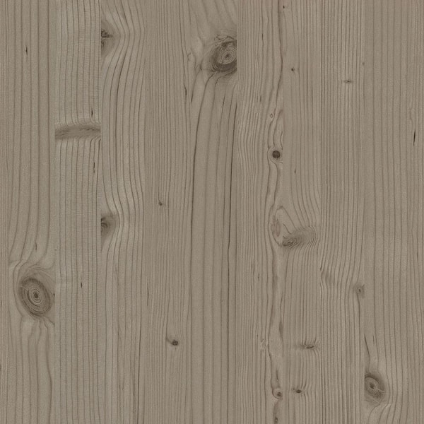 Advantage Uinta Taupe Wooden Planks Paper Strippable Roll (Covers 56.4 sq. ft.)