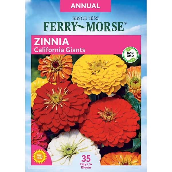 Ferry-Morse Zinnia California Giants Flower Seed