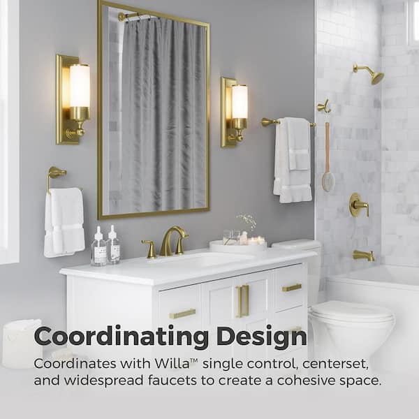 フィフティーズ★24kt貼りゴールドパンサー希少✨ Pfister Willa Wall Mount Double Post Toilet Paper Holder in