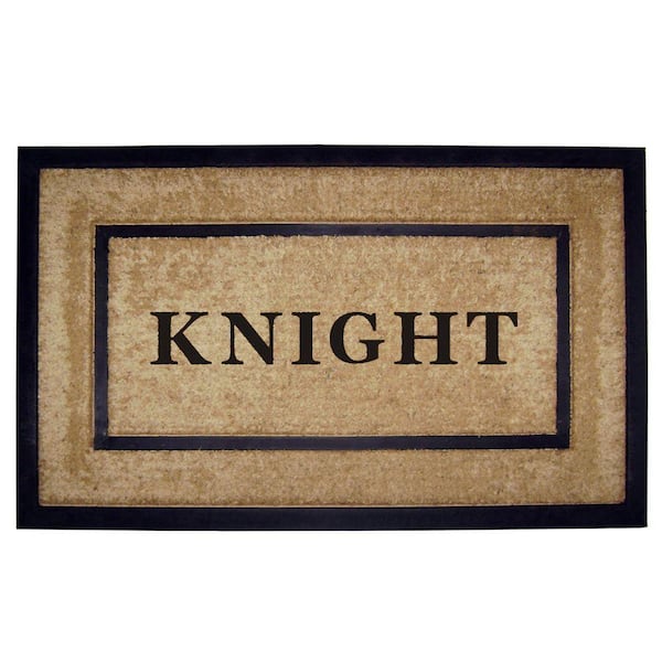 Nedia Home DirtBuster Single Picture Frame Black 22 in. x 36 in. Personalized Door Mat