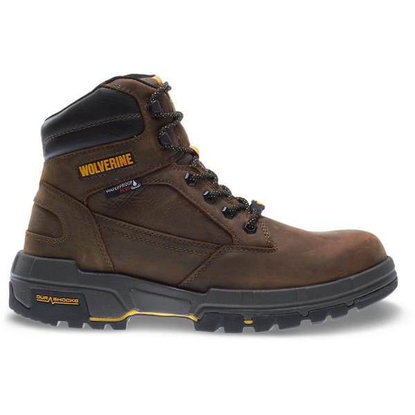 Wolverine Men's Legend Waterproof 6 in. Work Boots - Composite Toe - Brown Size 13(W)