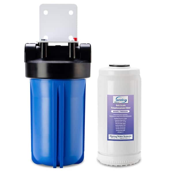 ISPRING Anti Scale Whole House Water Filter with Patented Scale Inhibitor, 4.5 in. x 10 in.
