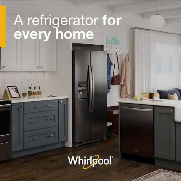 Whirlpool 25 cu. ft. Side by Side Refrigerator in Fingerprint