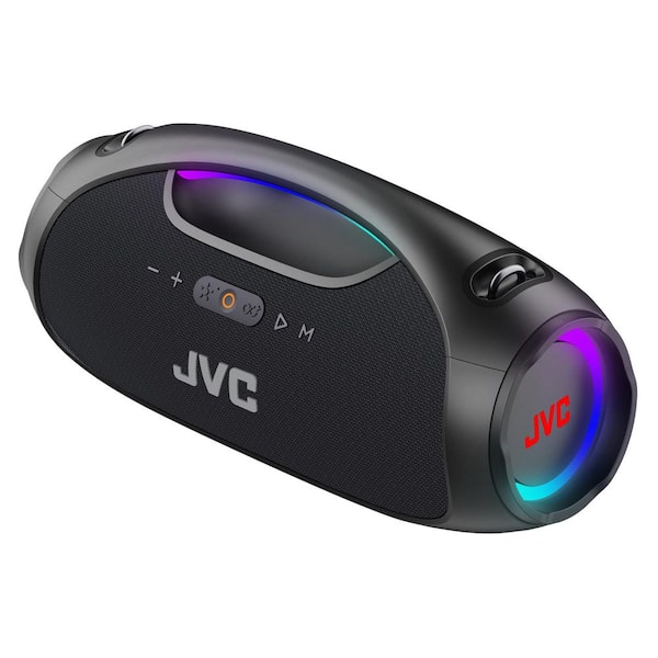Portable Bluetooth Speaker with LED Lights and Speakerphone in Black