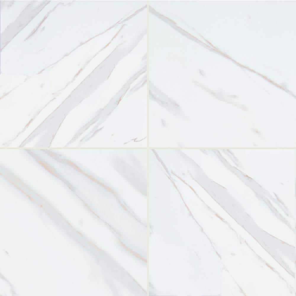 MSI Pietra Calacatta 24 in. x 24 in. Matte Porcelain Marble Look Floor and Wall Tile (16 sq. ft./Case) -  NCAL2424