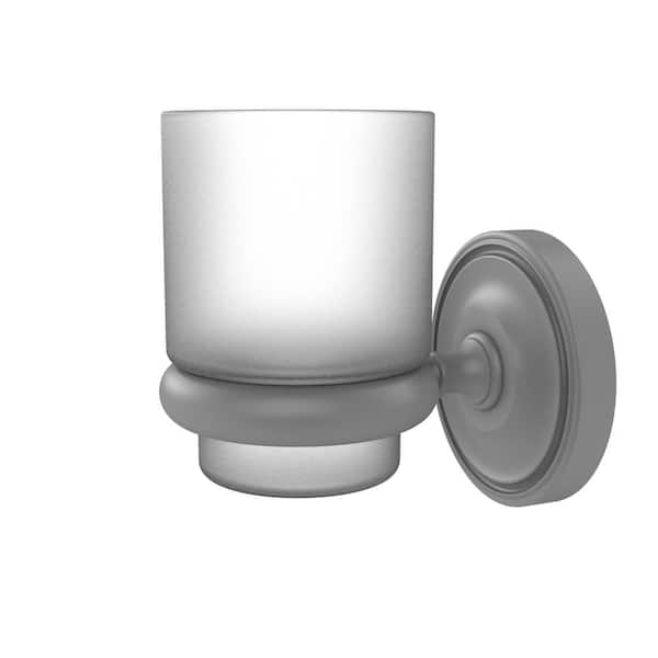 Allied Brass Prestige Regal Collection Wall Mounted Tumbler Holder in Matte Gray