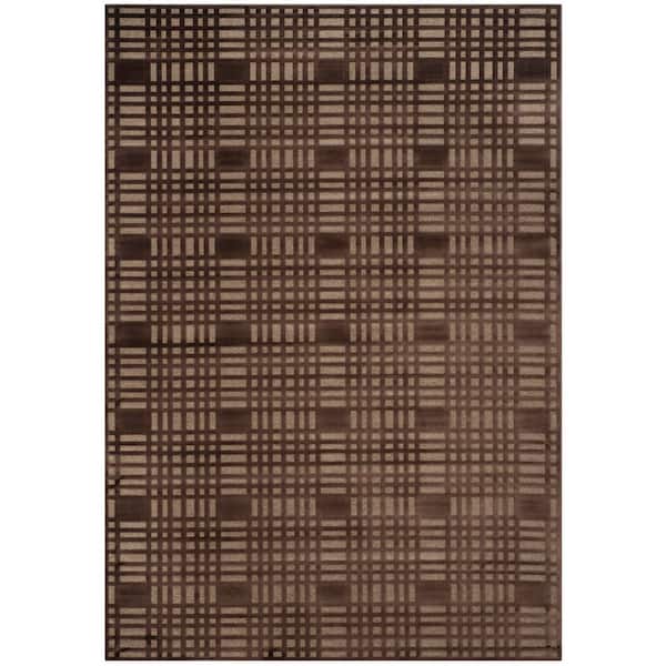 Paradise 8 ft. x 11 ft. Multi High-Low Geometric Area Rug