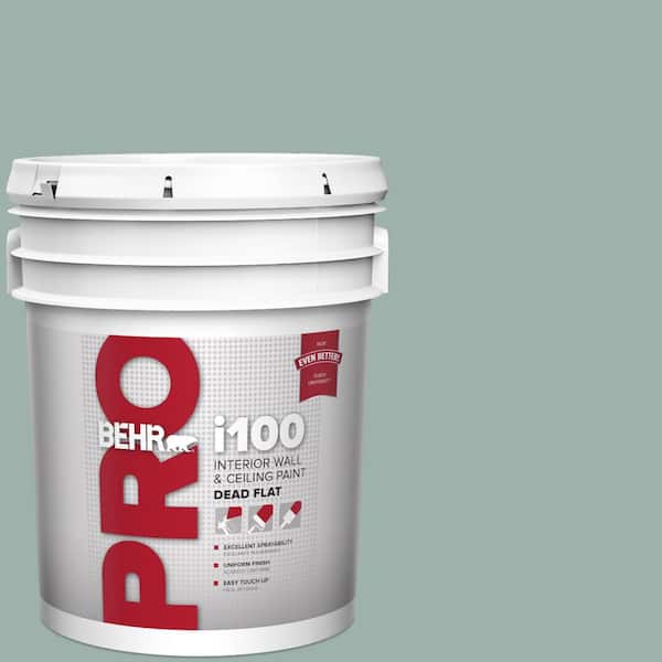 BEHR PRO 5 gal. #N430-3 Garden Vista Dead Flat Interior Paint