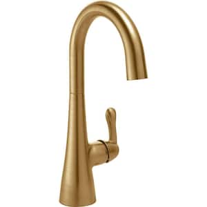 Traditional Single-Handle Bar Faucet in Champagne Bronze