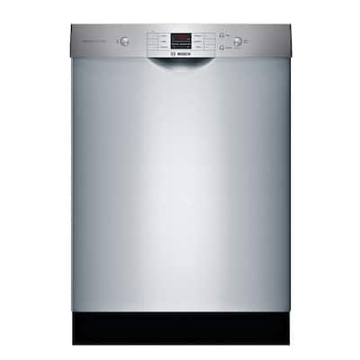 100 Series 24 in. Anti-Fingerprint Stainless Steel Front Control Tall Tub Dishwasher with Hybrid Stainless Steel Tub
