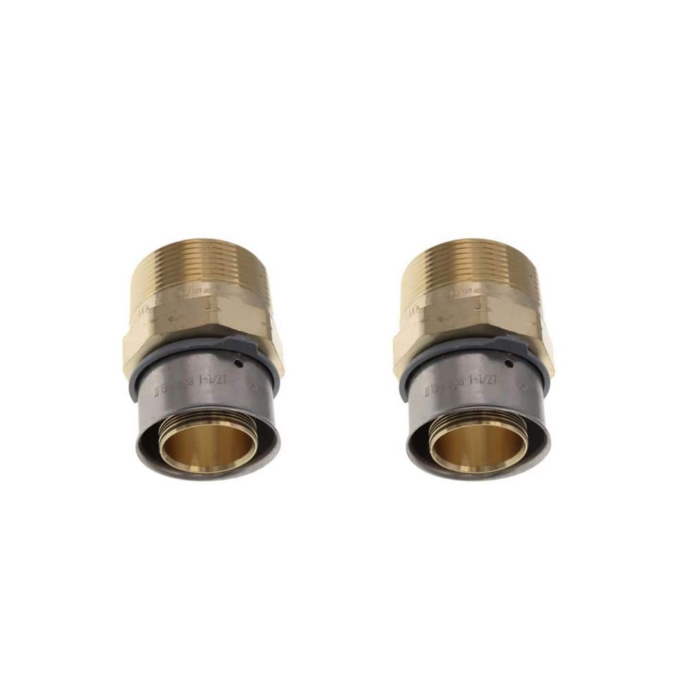 Viega PureFlow 1-1/2 in. Press x 1-1/2 in. MPT Zero Lead Bronze