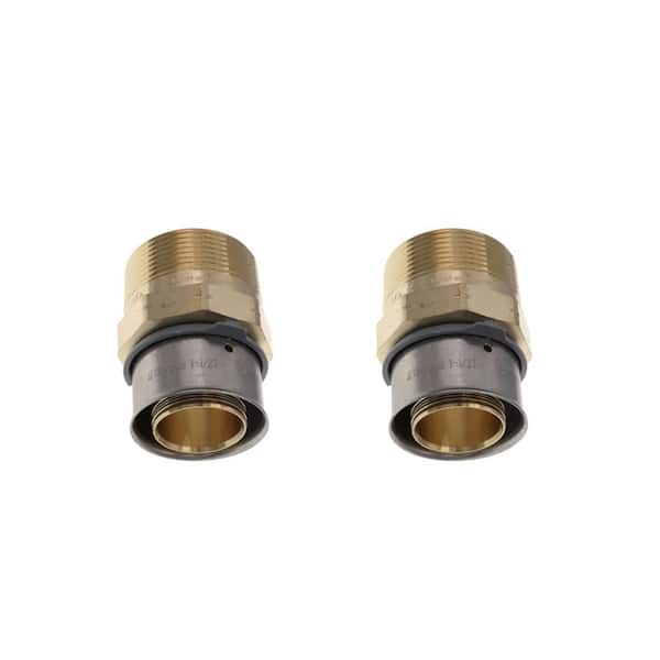 Viega PureFlow 1-1/2 in. Press x 1-1/2 in. MPT Zero Lead Bronze