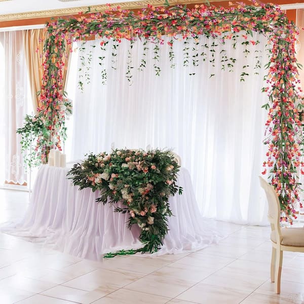 6 ft. Multi-Colored Carnation Artificial Spring/Summer Garland For