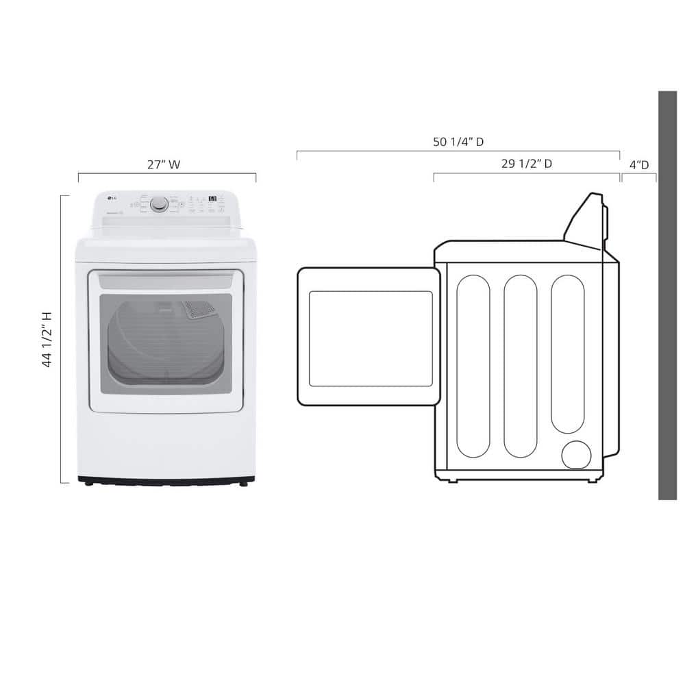 7.3 Cu. Ft. White Electric Dryer with Sensor Dry Technology