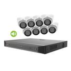 Ultra HD Commercial Grade Audio Capable 16-Channel 4TB NVR Surveillance System with 8 4K Cameras and True WDR